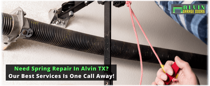 Broken Garage Door Spring Alvin TX